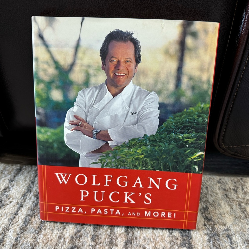 Wolfgang Puck cookbook “pizza, pasta, and more!”